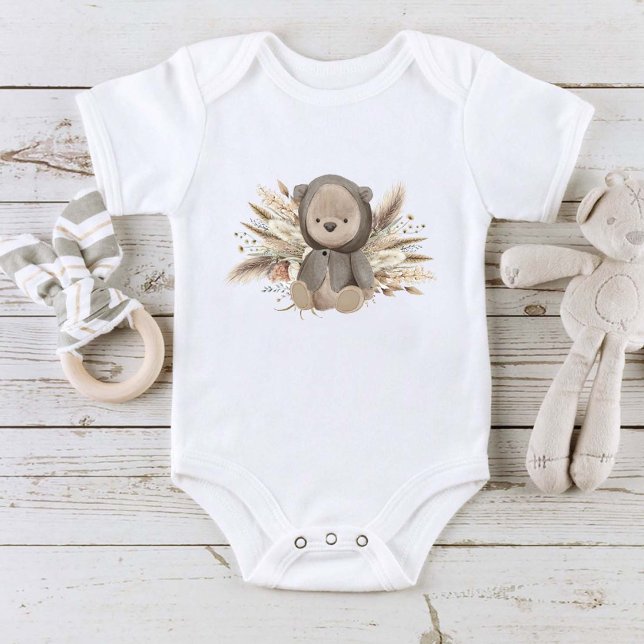 Cute Boho Bear T Shirt (Skapare uppladdad)