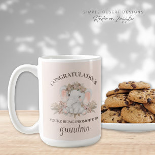 Cute Boho befordrad till Grandma Gravid Reveal Kaffemugg