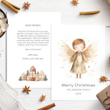 Cute Boho Beige jul Baby Angel