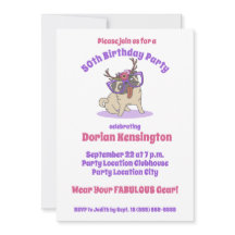 Cute Boho Blommigt Hippie Pug Fabulous 50:e födels