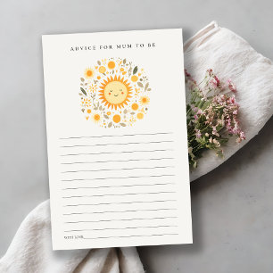 Cute Boho Blommigt Sol råd för Morsa babyskor