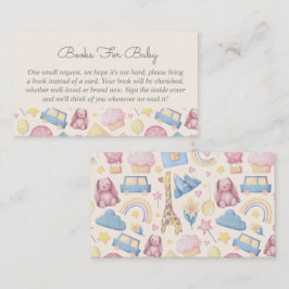 Cute Boho Bokar för Baby Baby Shower Tilläggskort