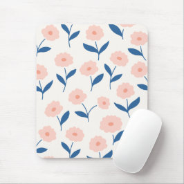 Cute Boho Chic Rosa Flowers Mönster Musmatta
