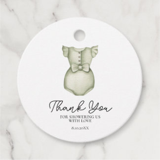 Cute Boho Clothes Girl Baby Shower Gåvor Etiketter