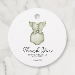 Cute Boho Clothes Girl Baby Shower Gåvor Etiketter