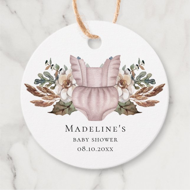 Cute Boho Clothes Girl Favor/Gift Märkres Gåvor Etiketter (Framsida)