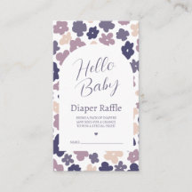 Cute Boho Daisy Diaper Raffle