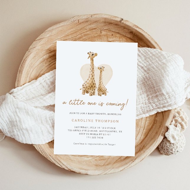 Cute Boho Giraffe Baby Shower Inbjudningar (Skapare uppladdad)