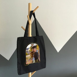 Cute BOHO Grad med Golden Arch Photo and Year Tygkasse