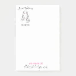 Cute Boho Hairstyle Bröllop Hair Stylist Blommigt Post-it Block