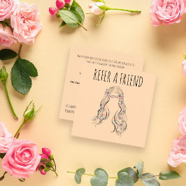 Cute Boho Hairstyle Bröllop Hair Stylist Blommigt Tidsbeställning Kort