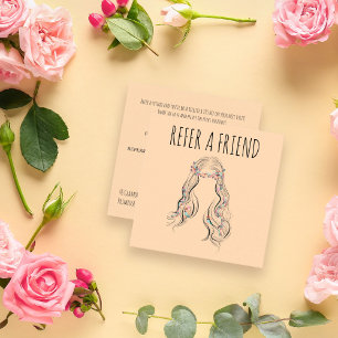 Cute Boho Hairstyle Bröllop Hair Stylist Blommigt Tidsbeställning Kort