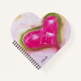 Cute Boho Hearts Chalk Hand-målad