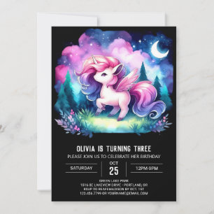 Cute Boho Horse Birthday Inbjudningar