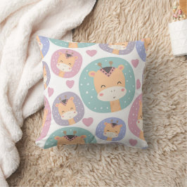 Cute Boho Little Giraffe Mönster Kudde
