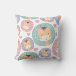 Cute Boho Little Giraffe Mönster Kudde