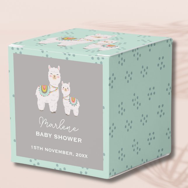 Cute boho llama babydusch presentaskar (Skapare uppladdad)