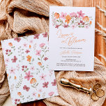 Cute boho meadow Little wildblomma möhippa Inbjudningar<br><div class="desc">Kärlek är i blomning! Meddela din kommande möhippa med våra boho-inspirerade inbjudningar, som innehåller söta och charmerande vilda blommor i trendig jordnära tonar som orange, sage grönt, mörk röd och dammig rosa på vitt. Det moderna penselskriptet tillför en smula elegans till dessa unika inbjudningar som är perfekt för alla boho-ängar...</div>