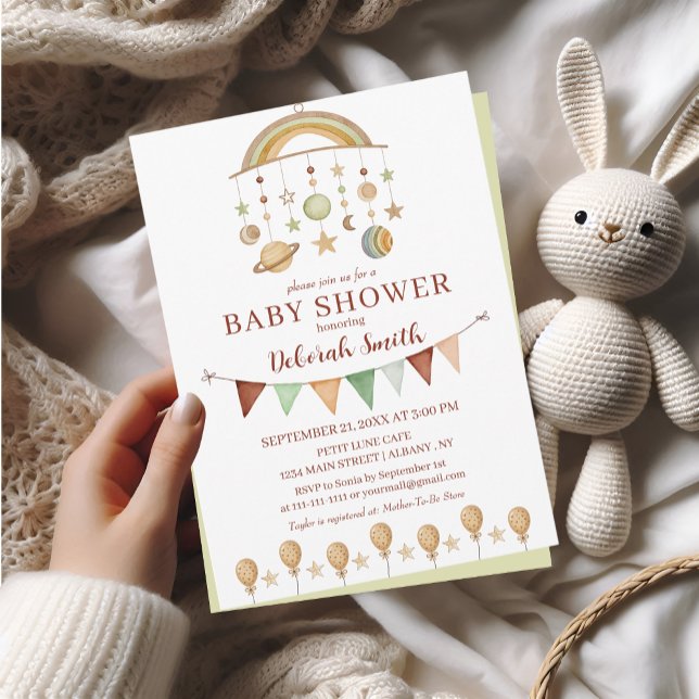Cute Boho Neutral Baby Shower Inbjudningar (Skapare uppladdad)
