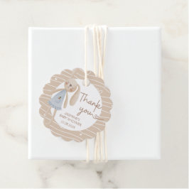 Cute Boho Oh Baby Bunny Hearts Tack Gåvor Etiketter