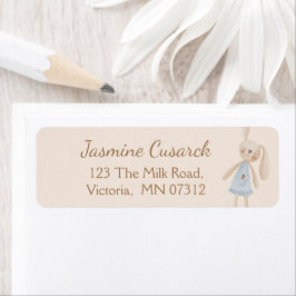 Cute Boho Oh Baby Bunny Returadress Returadress Etikett