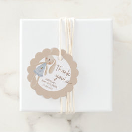 Cute Boho Oh Baby Bunny Tack Gåvor Etiketter