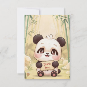 Cute Boho Panda Tack Kort