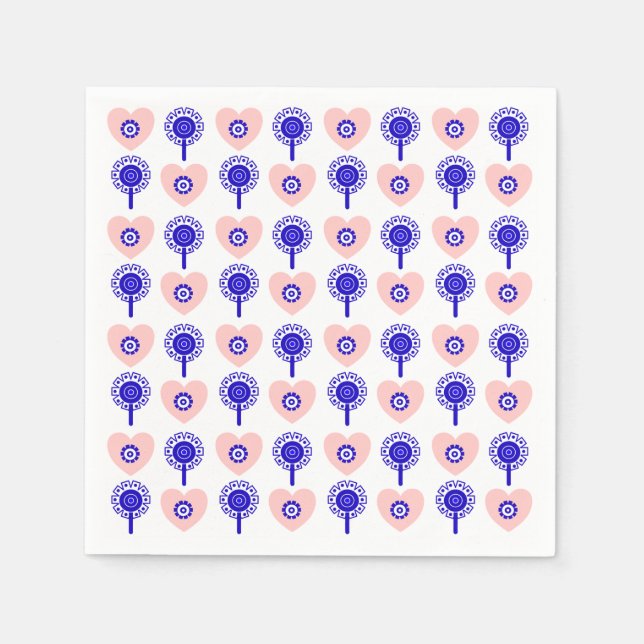 Cute boho pattern pappersservett (Framsidan)