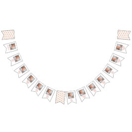 Cute Boho Rainbow 1:a födelsedag 12 månaders foto Vimplar