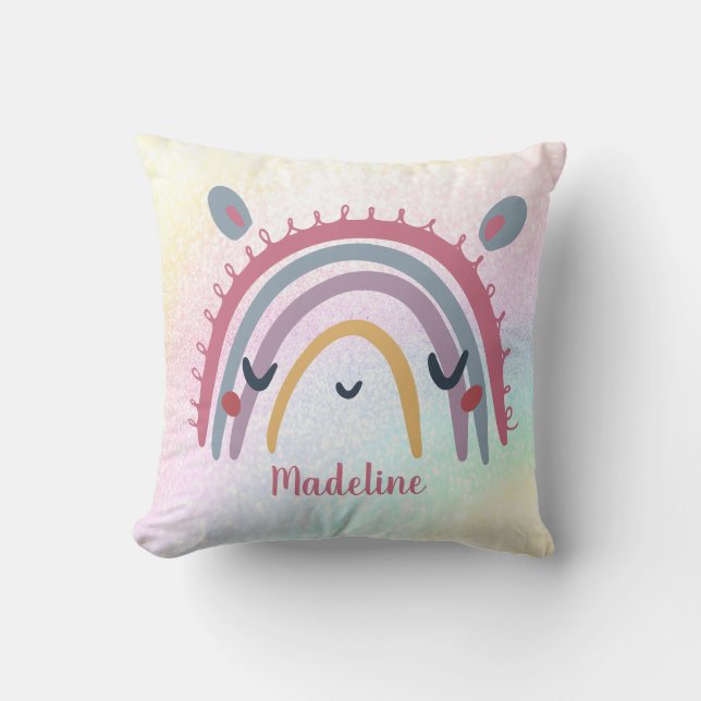 Cute Boho Rainbow Kudde (Framsida)