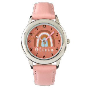 Cute Boho Rainbow med Personlig Namn Armbandsur