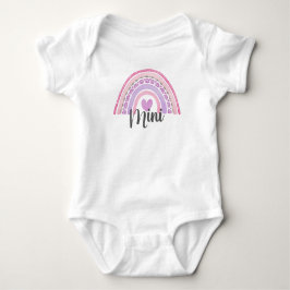 Cute Boho Rainbow Mini-skript som matchar Baby Bod T Shirt