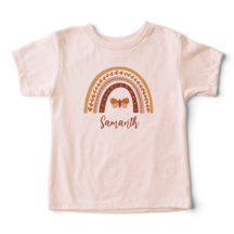 Cute boho rainbow monogram name baby girl