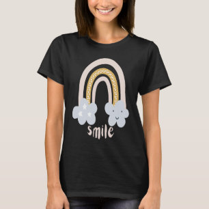 Cute Boho Rainbow Smile Positivity inspirational G T Shirt