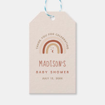 Cute Boho Rainbow Terracotta Baby Shower Måne Star