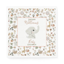 Cute Boho Safari Anamials Baby Shower