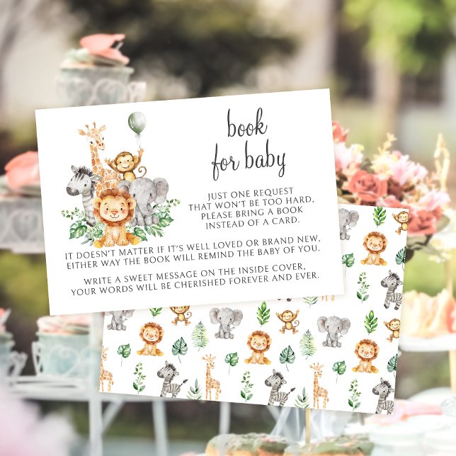 Cute Boho Safari Bok för Pojke Shower OSA Kort (Skapare uppladdad)