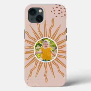 Cute Boho Sol Anpassningsbar ditt foto iphone case