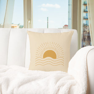 Cute Boho Sol Modern minimalist Kudde