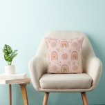 Cute boho, sömlös mönster kudde<br><div class="desc">Cute boho seamless mönster med regnbåge och abstrakt inslag</div>