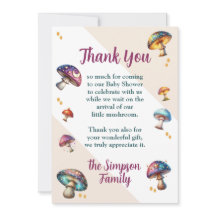 Cute boho svamp Baby Shower