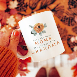Cute Boho Terracotta Blommigt Best Grandma Promote Kaffemugg