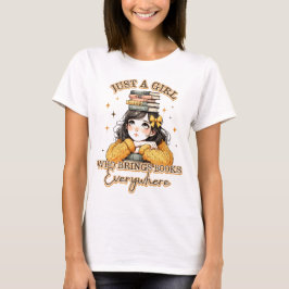 Cute Bok Älskare T Shirt