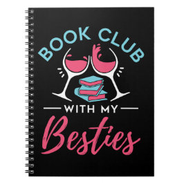 Cute Bok Klubb med mina Besties Anteckningsbok
