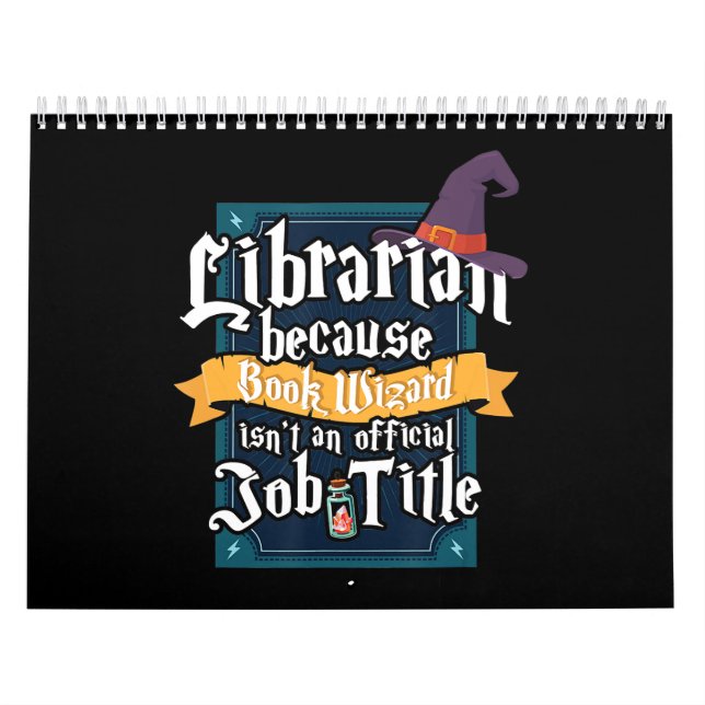 Cute Bok läser Älskare-biblioteket i Bokar Kalender (Omslag)