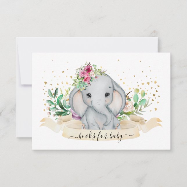 Cute Bokar för Baby-begäran Tack Kort (Baksida)