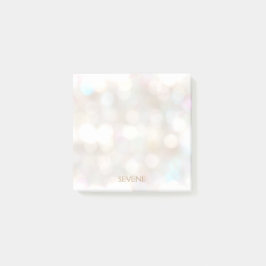 Cute Bokeh Personlig Post-it Block