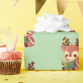 Cute bokish Reindeer Presentpapper