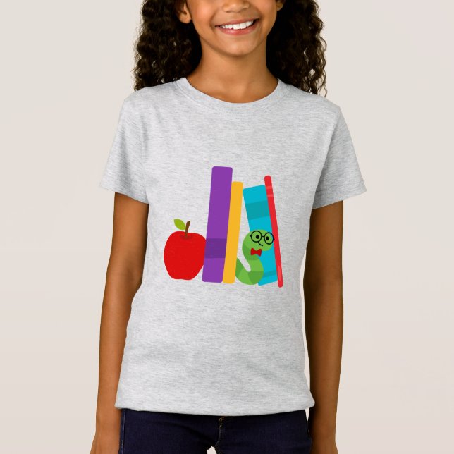 Cute-bokmaskar T Shirt (Framsida)