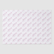 Cute Bonito Fish in Pastel Rosa and White